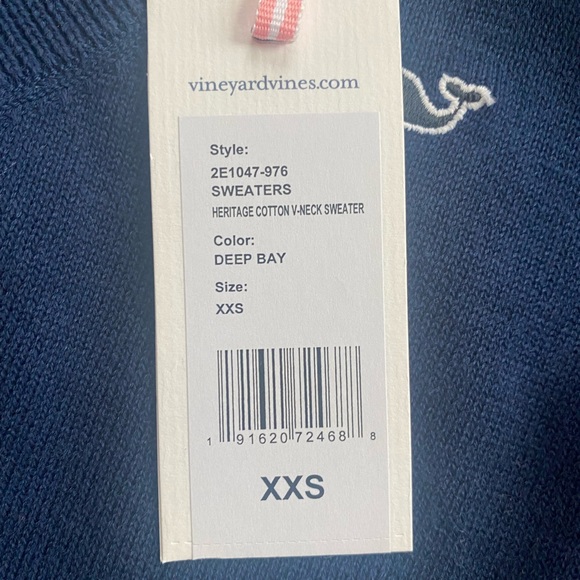 Vineyard Vines NWT sweater XXS - Picture 4 of 4